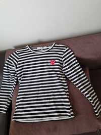 Bluza Comme des garcons dungi alb-negru