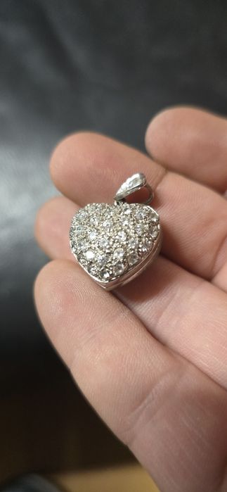 Pandant inimioară argint