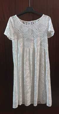 Бяла рокля за бременни Mamalicious