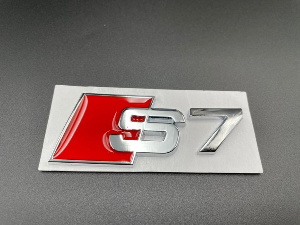 Set embleme Audi S7 gri / roșu