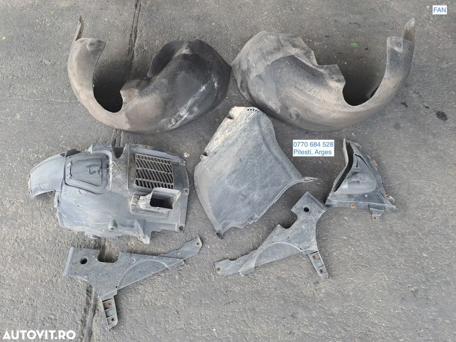 Aparatoare noroi stg dr spate Carenaj stg fata Deflector bara dr spate Scut Rezervor F10+LCI F11+LCI