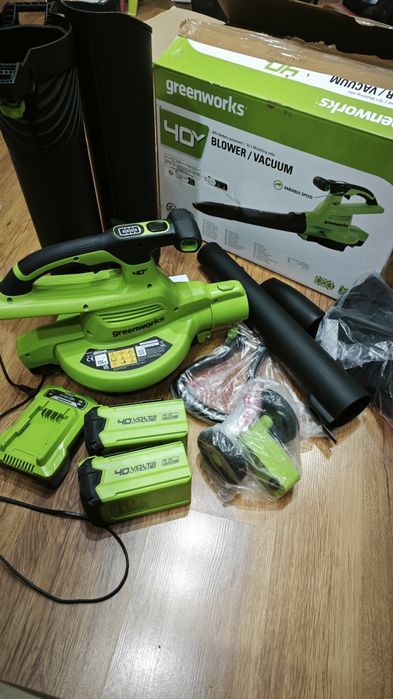 Листосъбирач духалка greenworks.