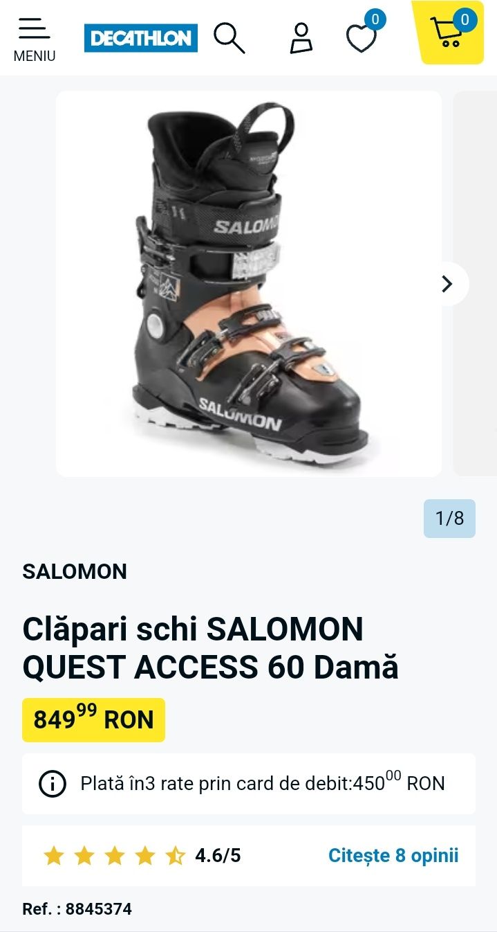 Clapari noi Salomon Quest access 24/24.5