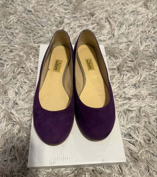 Balerini piele intoarsa-mov-37