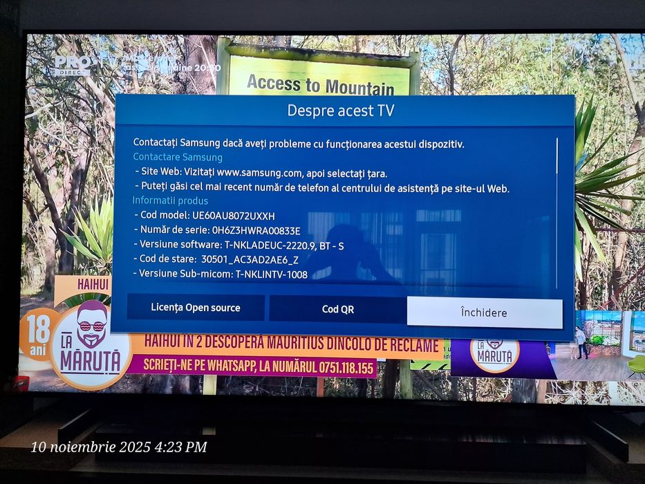 Televizor Samsung  153cm.