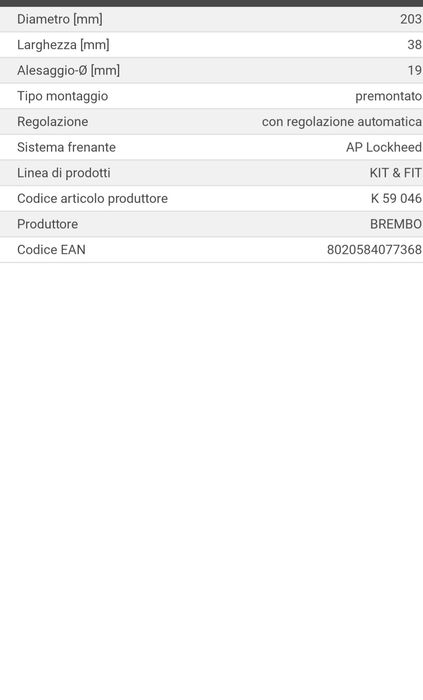 Kit frane spate Brembo
