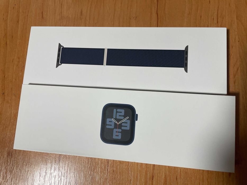 apple watch se gen 2 dim 44 mm culoare negru midnicht gps 2023 smart