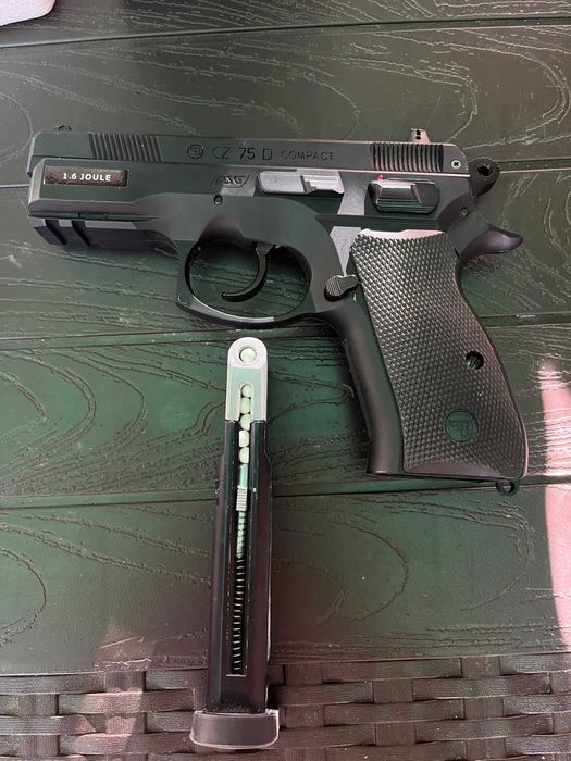 Pistol ASG Airsoft CZ 75D Compact Modificat 1.6J CO2
