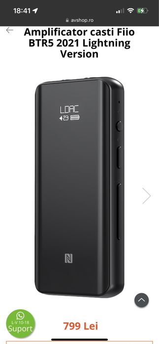 Amplificator casti Fiio BTR5 SIGILAT