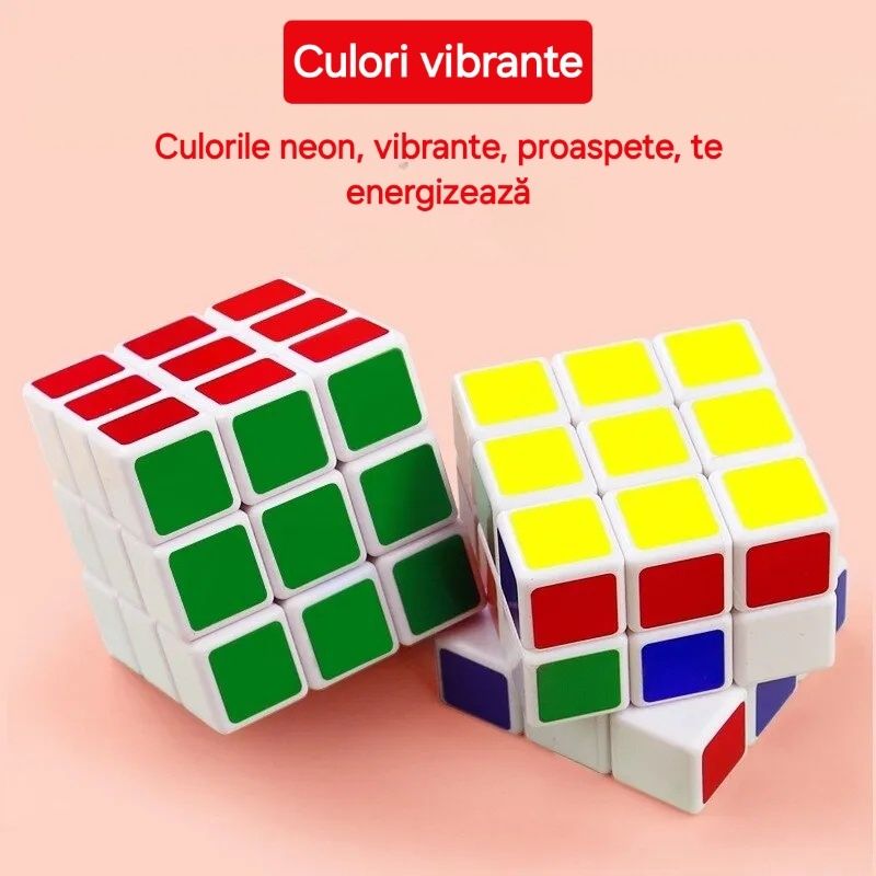 Cub rubik 3x3x3, culori vesele, cadoul clasic, de nelipsit
