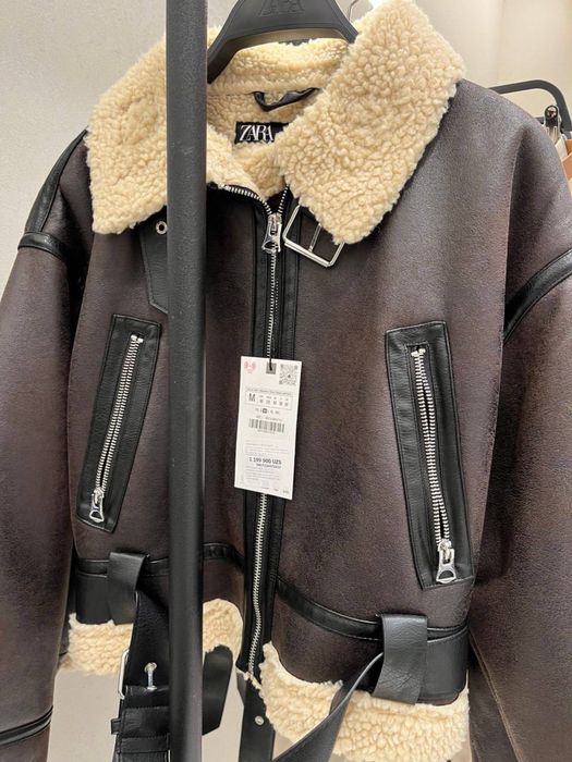 Дубленка укороченная ZARA