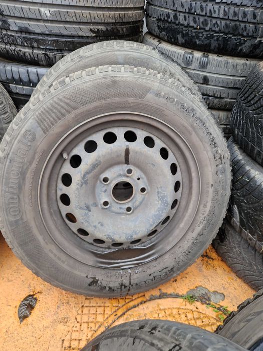 Roti iarna jante otel 15 anvelope continental 195/65 R15 vw golf 7