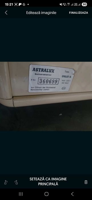 Aparat bronzat ultraviolete Astralux 150w