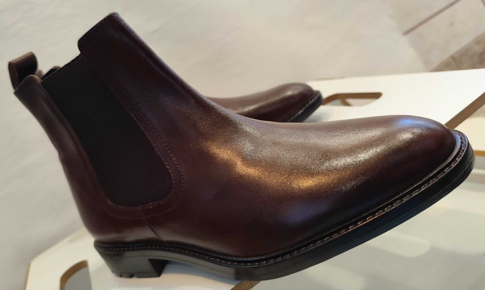 Ghete chelsea plain toe 41.5 42 Lavoratione Artigianale NOI piele nat