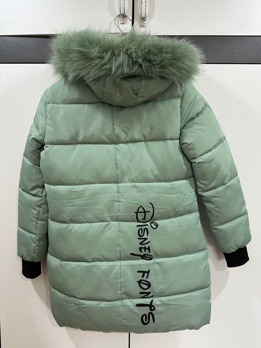 Дамско зелено зимно яке