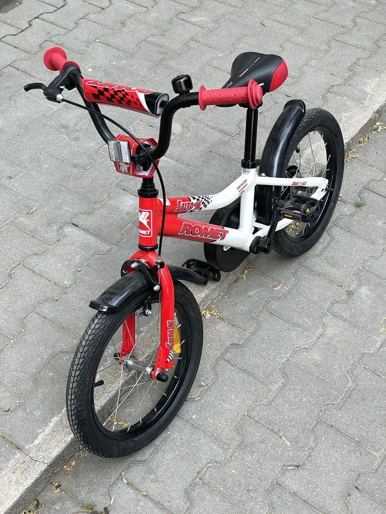 Bicicleta copii Romet Salto 16 inch. Folosita de 3 ori.