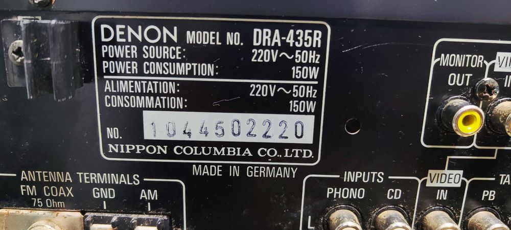 Amplificator Audio DEFECT  Denon DRA-435R Statie Audio Amplituner