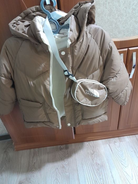 Куртка с мехом  цвет коричневый