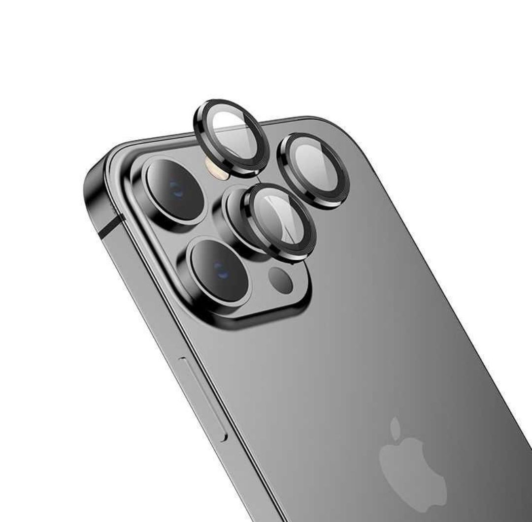 Стъклен Протектор за Камера за Apple iPhone 16 / 15 / 14 Pro / Рингове