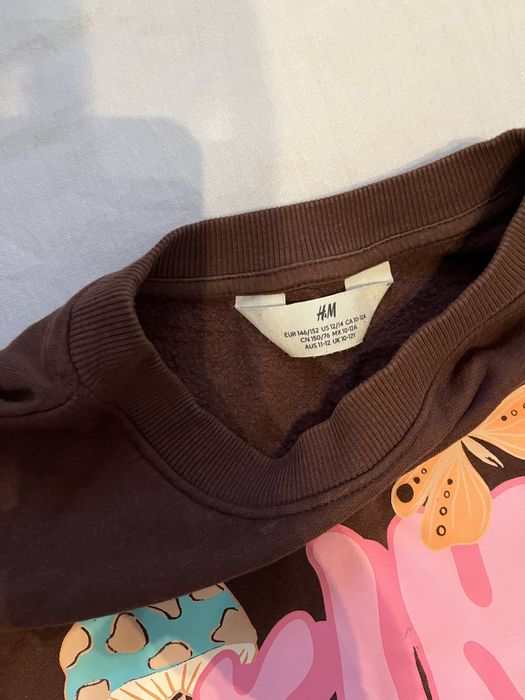 Детски сутшърт H&M в кафяв цвят
