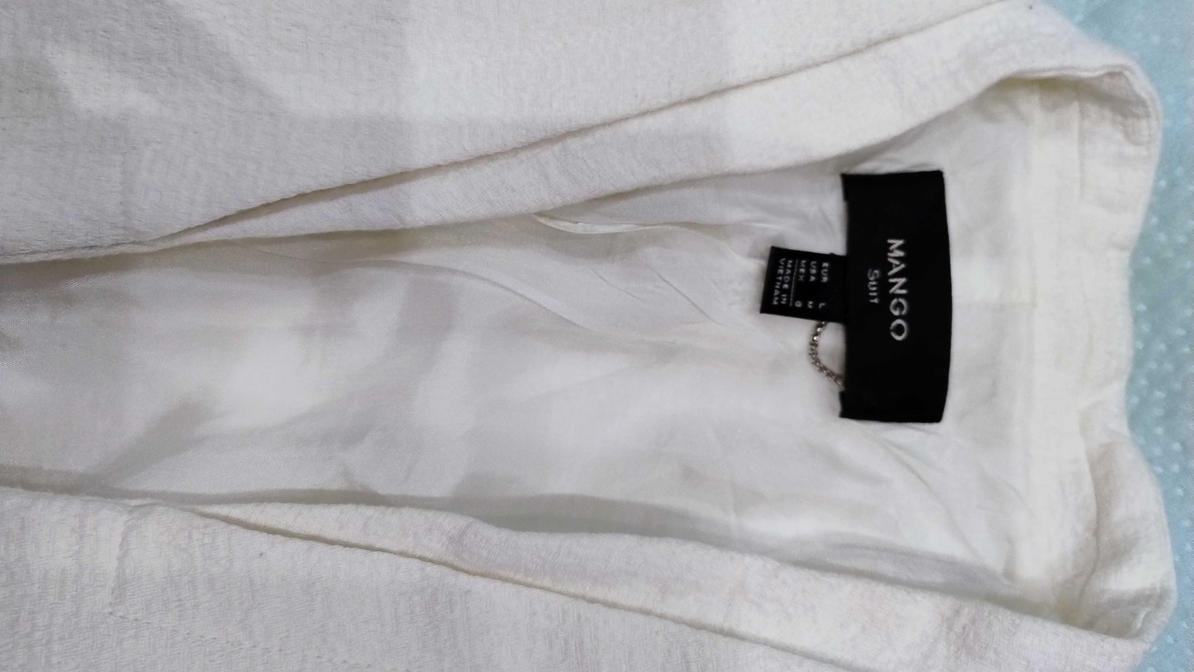 Кожено сако BERSHKA M,Бяло сако Манго М,