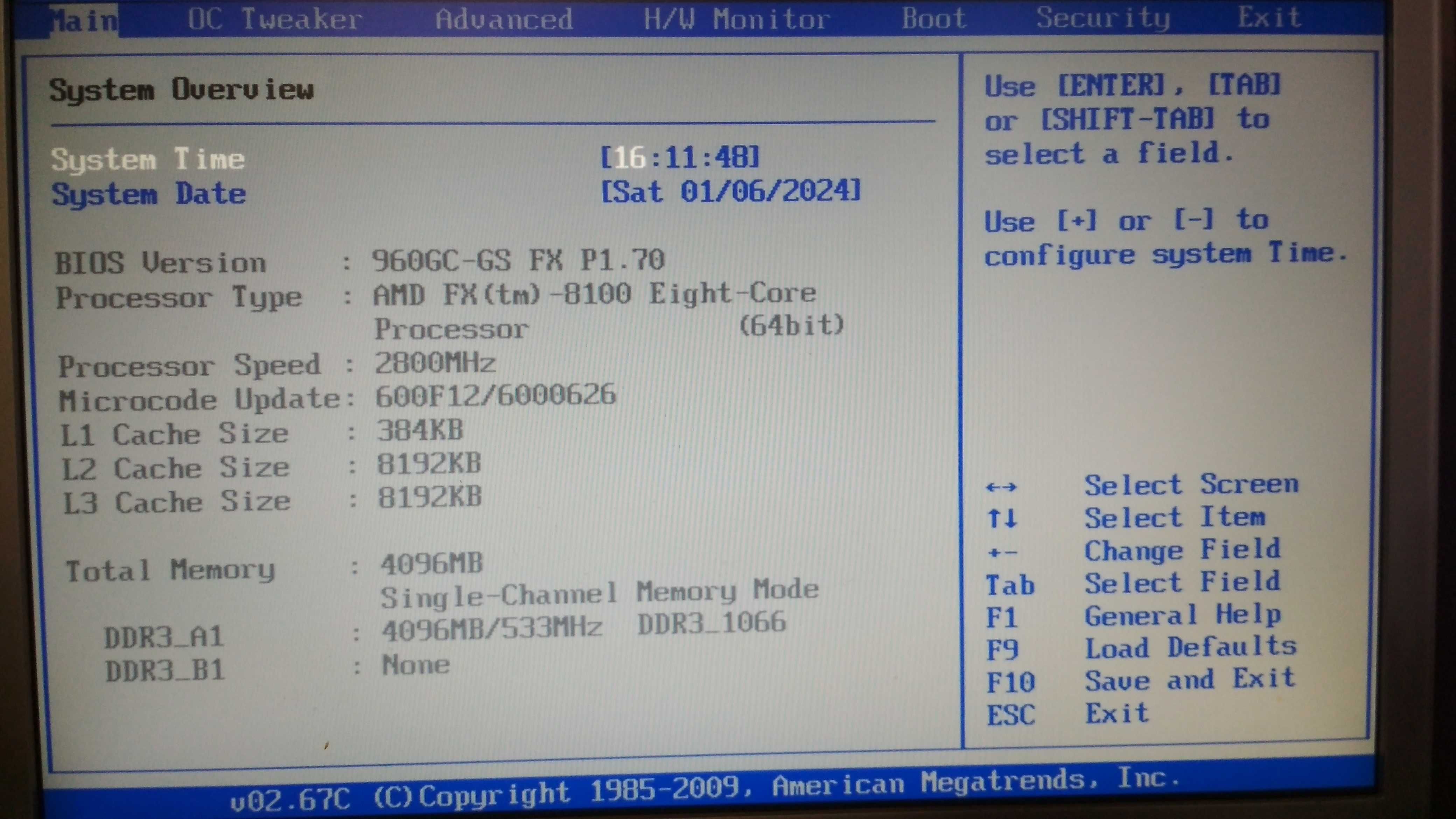 Дъно 960GC-GS FX + процесор AMD FX-8100