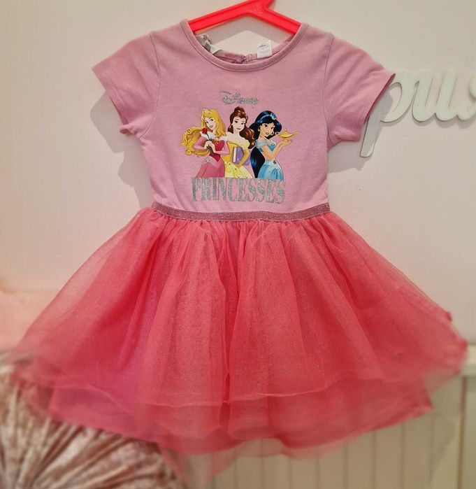 Рокля с принт на princesses Disney (H&M) ръст 98/104