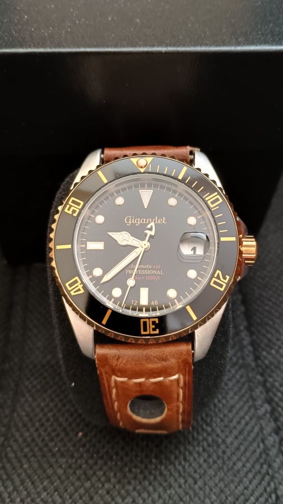 Лот# 2 броя - Gigandet 300м diving и ELGIN Gold 10K, 1930г