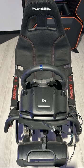 Scaun gaming Cockpit Challenge Actifit+Volan Logitech923 Trueforce PS5