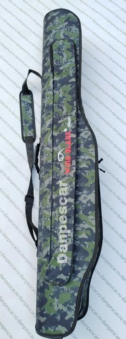 Geanta HUSA WB rigida pentru 3 lansete cu mulinete lungime 140cm