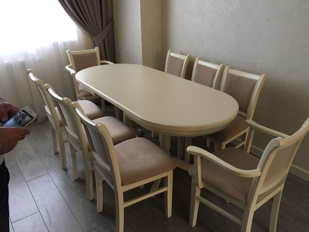 Гостинные овальные столы и стулья в Ташкенте