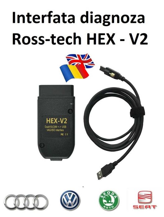 Interfata diagnoza VCDS HEX-V2 – ATMEGA 162 pt VW, Audi, Skoda si Seat