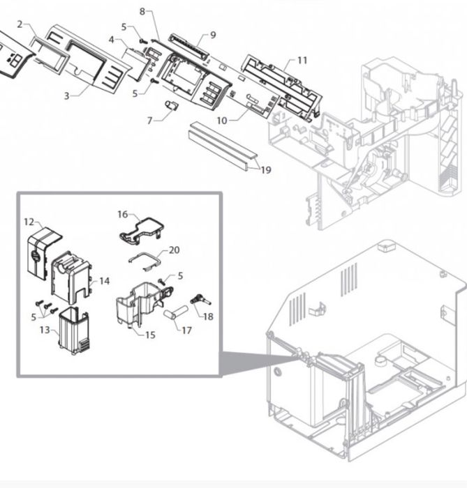 Conector Grup Saeco/Philips/Gaggia/Minuto/Lirika/Incanto/Anima/Picco