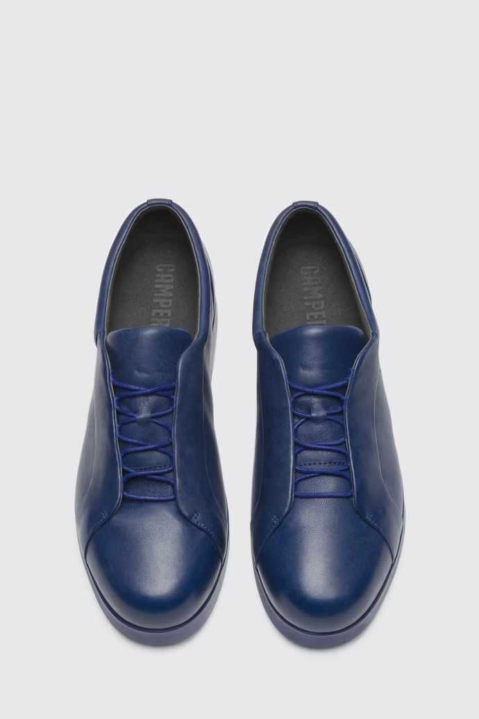 Camper Beluga сини мъжки спортни обувки от естествена кожа