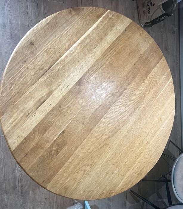 Vand masa rotunda din stejar masiv