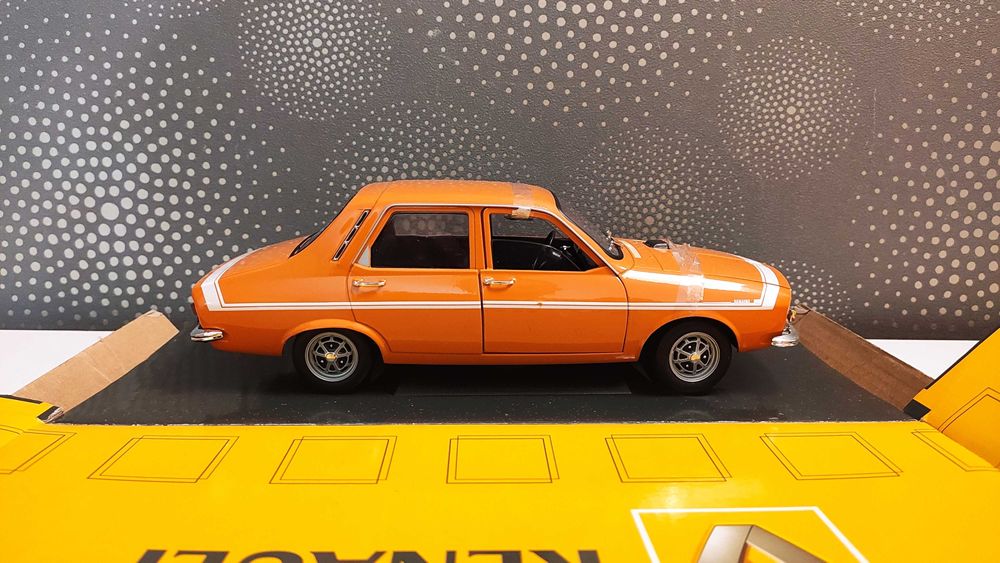 Macheta Rara - Renault 12 TS Orange - 1/18 Solido Dealer Edition