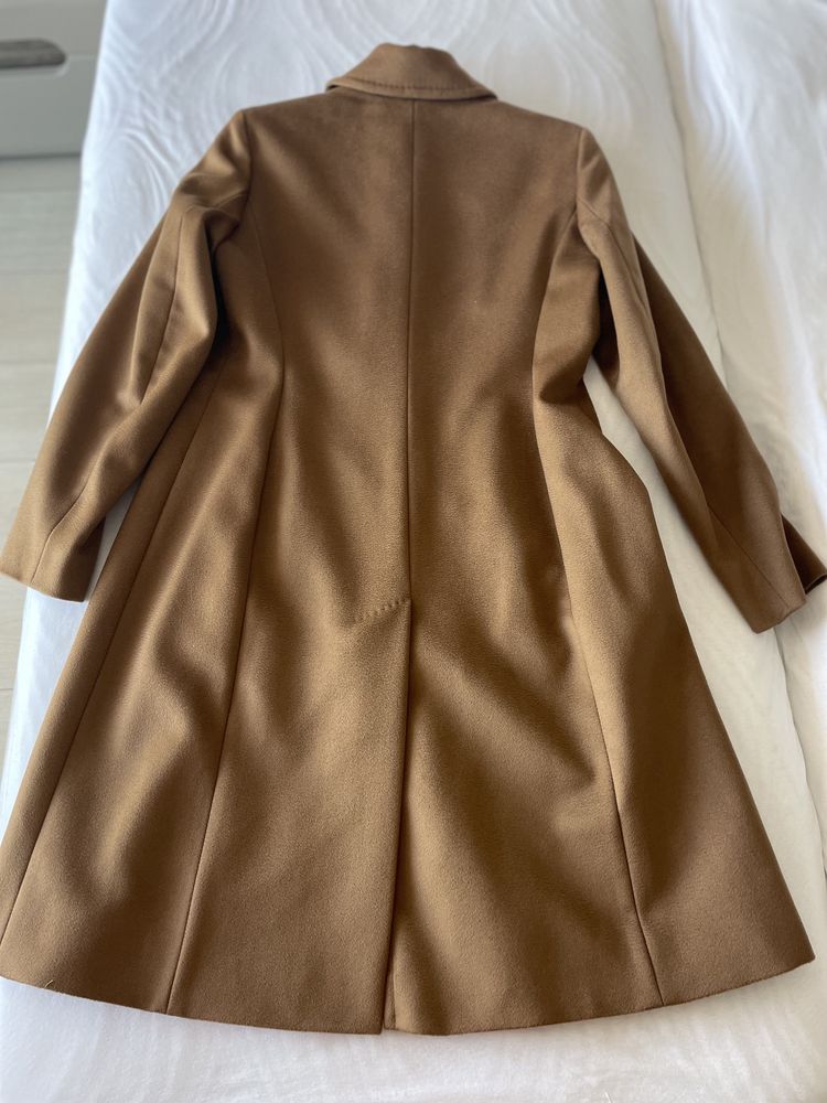 Palton caramel de lana virgina Max Mara Weekend