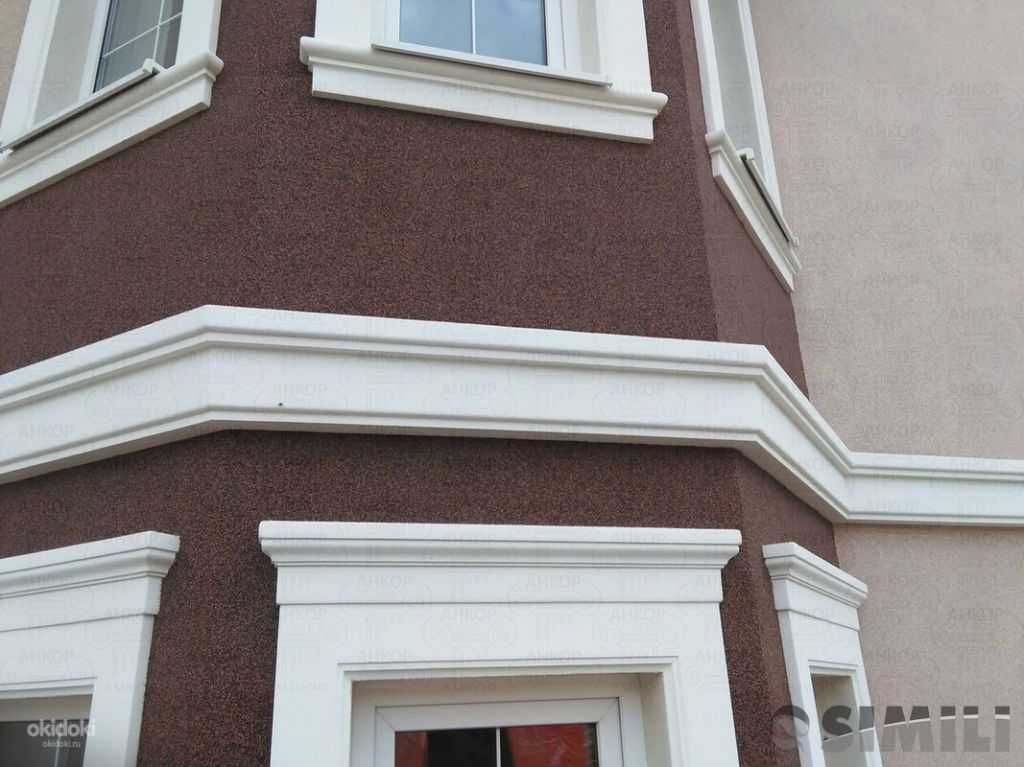 Фасад, обрамление из пенопласта