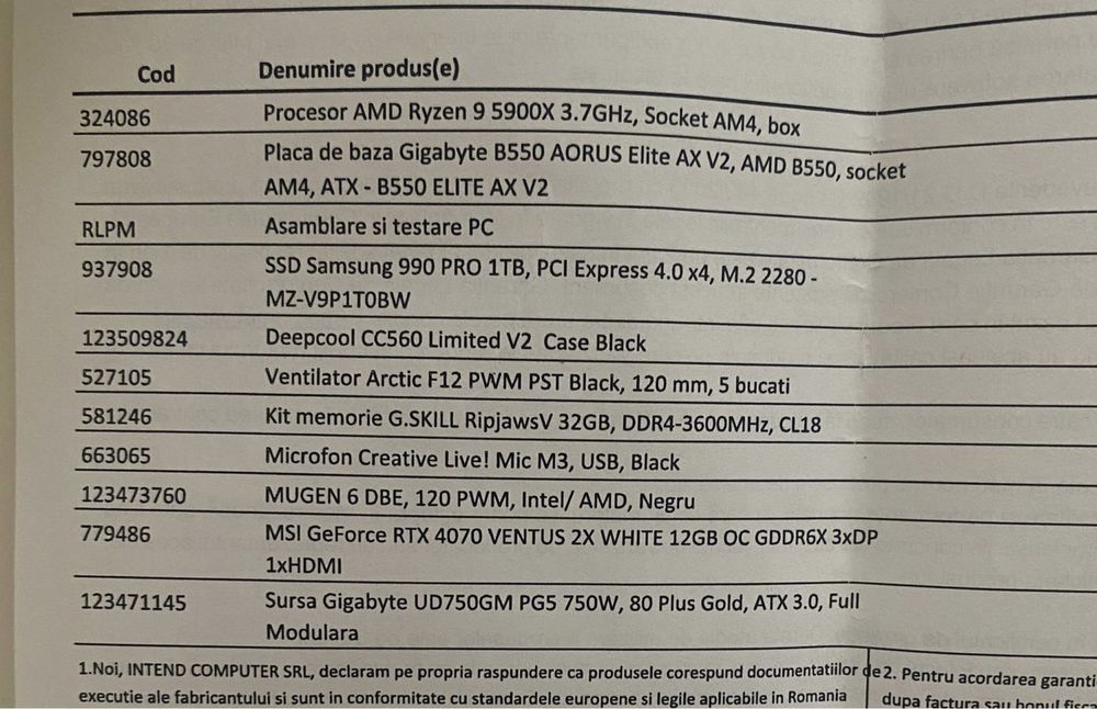 PC Ryzen 9 5900X in garantie
