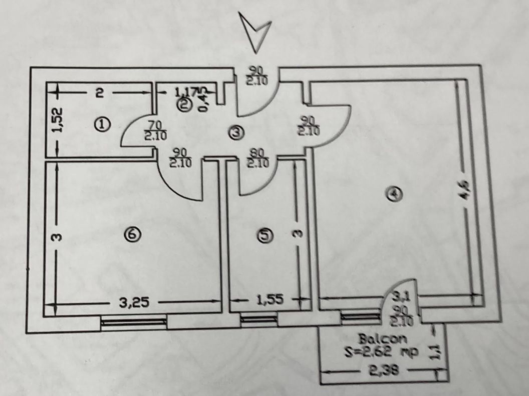 Închiriez apartament 2 camere decomandat ultracentral