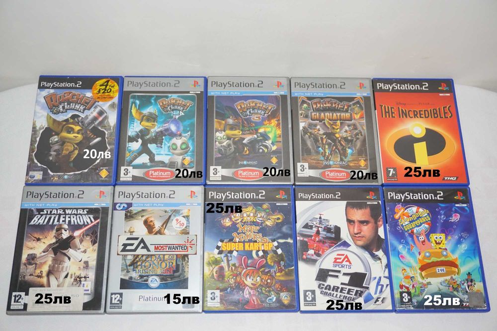 Игри за PS2 Rachet & Clank/ Star Wars/ F1 Challenge/ Medal Of Honor