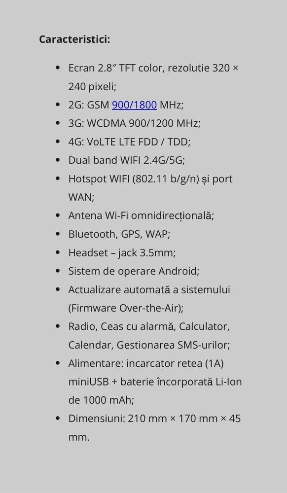 Vand telefon mobil pentru seniori Maxcon MM41D