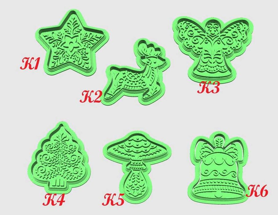 Формички за бисквити /сладки за Коледа