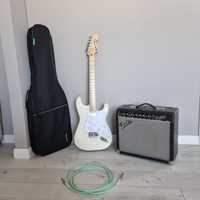 Электрогитара Squier Stratocaster Affinity и Комбоусилитель Fender