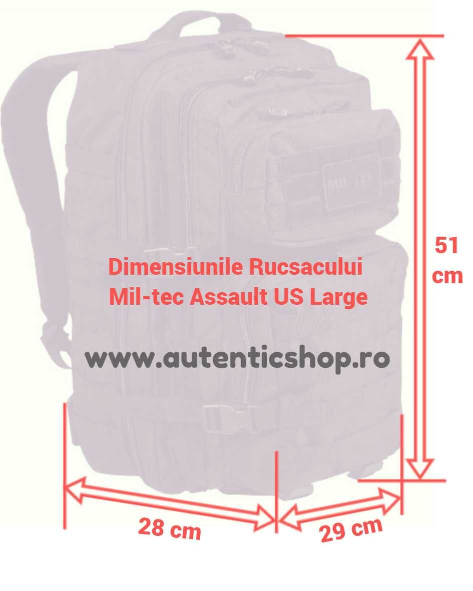 Rucsac Tactic Militar MILTEC 36 Litri Camuflaj stil Combat Impermeabil