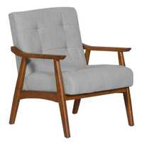 Стилно кресло с дървени елементи