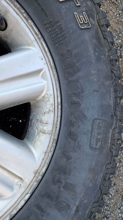Jante Hilux 6x139 pe 15 cu anvelope General Grabber AT3 31x10.50 dot22