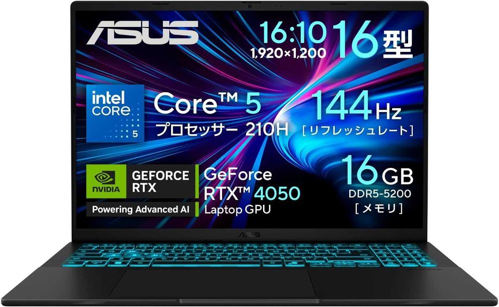 ASUS V160 Gaming | 16GB DDR5, RTX4050, Core5-210H, 512GB SSD