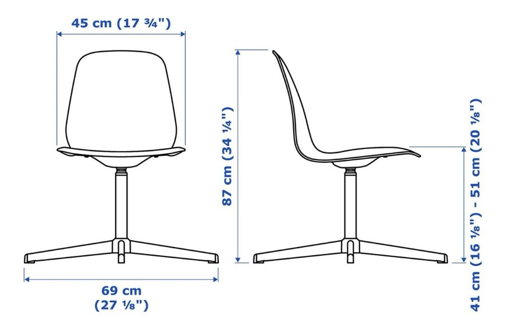 Раблочий стул из ИКЕА