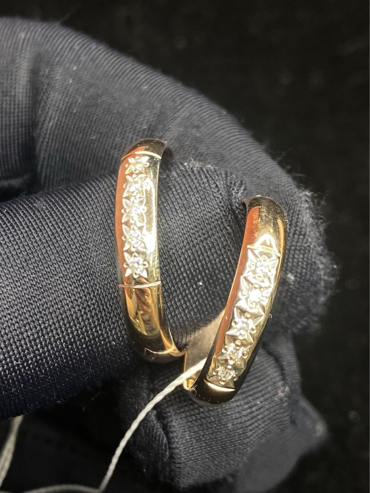 Золотые обручальные кольца,бриллиантовыми вставками/585/р-р 17/р-р19,5